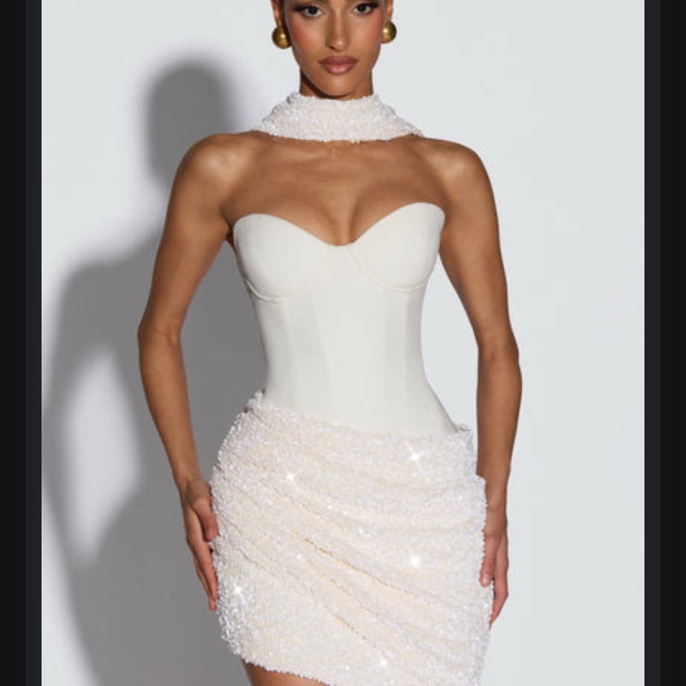 BABYBOO DENISE MINI DRESS - IVORY